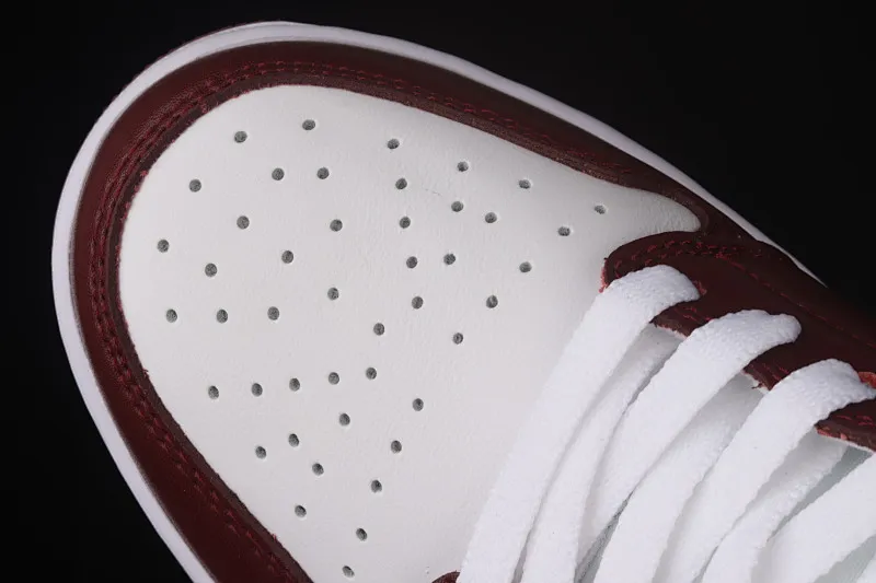 All categories Air Jordan Jordan series basketball shoes Air Jordan 1 Low Air Jordan 1 Low AJ1 Joe 1 wine red and white low-top basketball shoes DC0774-116